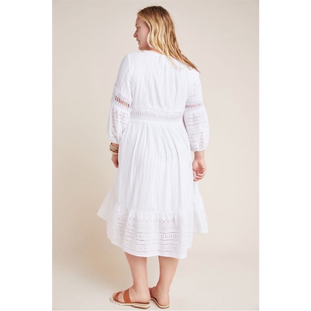 Anthropologie Ebba Eyelet Dress - Picture 2 of 7
